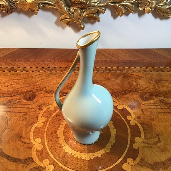 Vintage White Vase with Asymmetrical Handles Vintage White Vase with Asymmetrical Handles