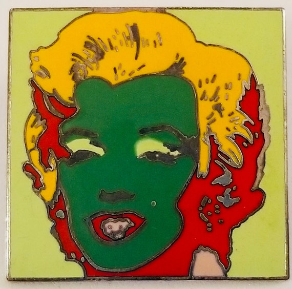 Vintage, Acme Studio Pin, Andy Warhol, Marilyn Mo… - image 2