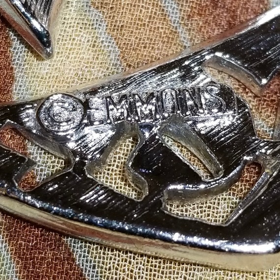Vintage, Emmons Mid Century Ribbon Brooch Pin. Si… - image 8
