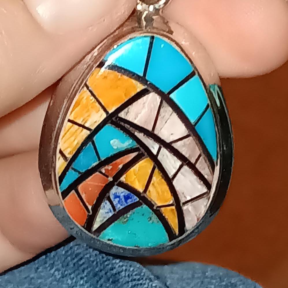 ヴィンテージ スターリングシルバー ネイティブアメリカン ターコイズ