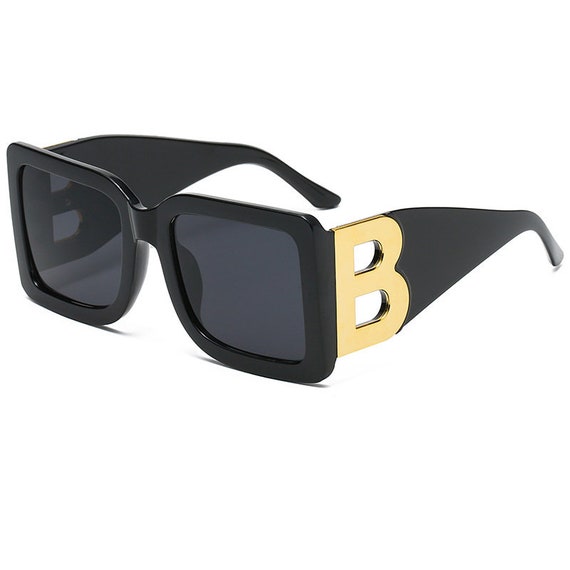 Trendy Street Shot B-word Fashion Big Frame Sunglasses - Etsy