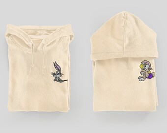Matching Hoodie Embroidered Lola/bugs 