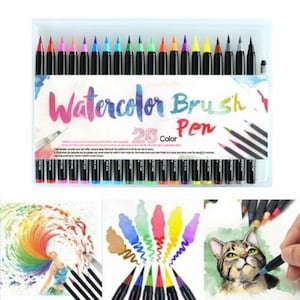 Ecoline Brush Pen Set Pastels Watercolour Brush Pens Set of 5 