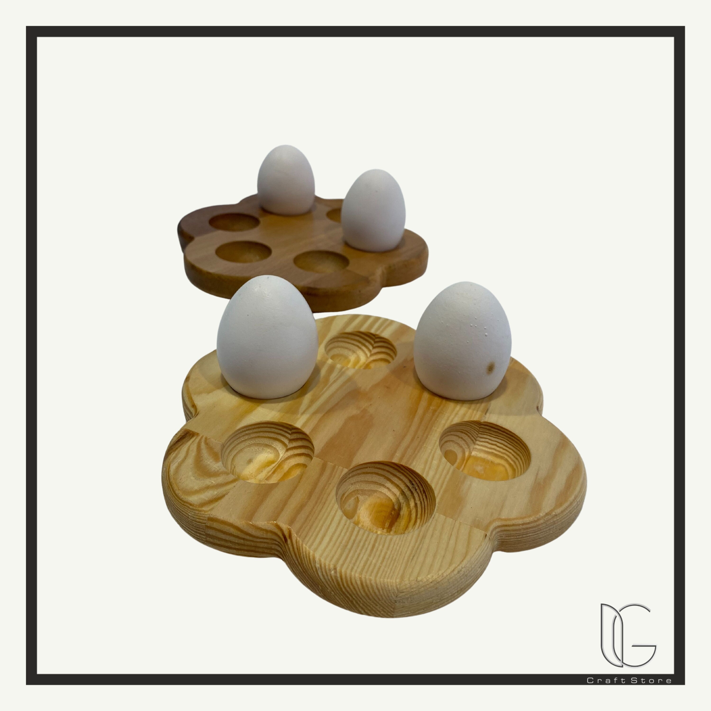 Wooden Egg Holder Easter Egg Holder Beech Wood Egg Etsy