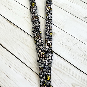 Scrunchie Lanyard, Teacher Lanyard, Flower Lanyard, Fabric Lanyard, School Accessories, Back to school, Teacher gift