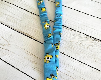 Cordón para coletero, cordón para coletero de Snoopy, cordón para coletero de Woodstock