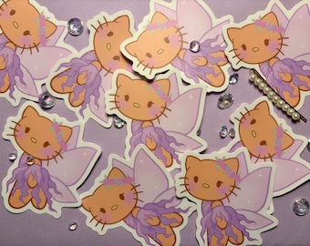 Fée marron clair Hello Kitty lilas