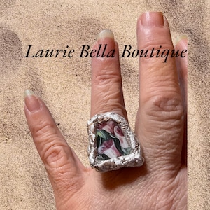 Broken Vintage China Flower Ring