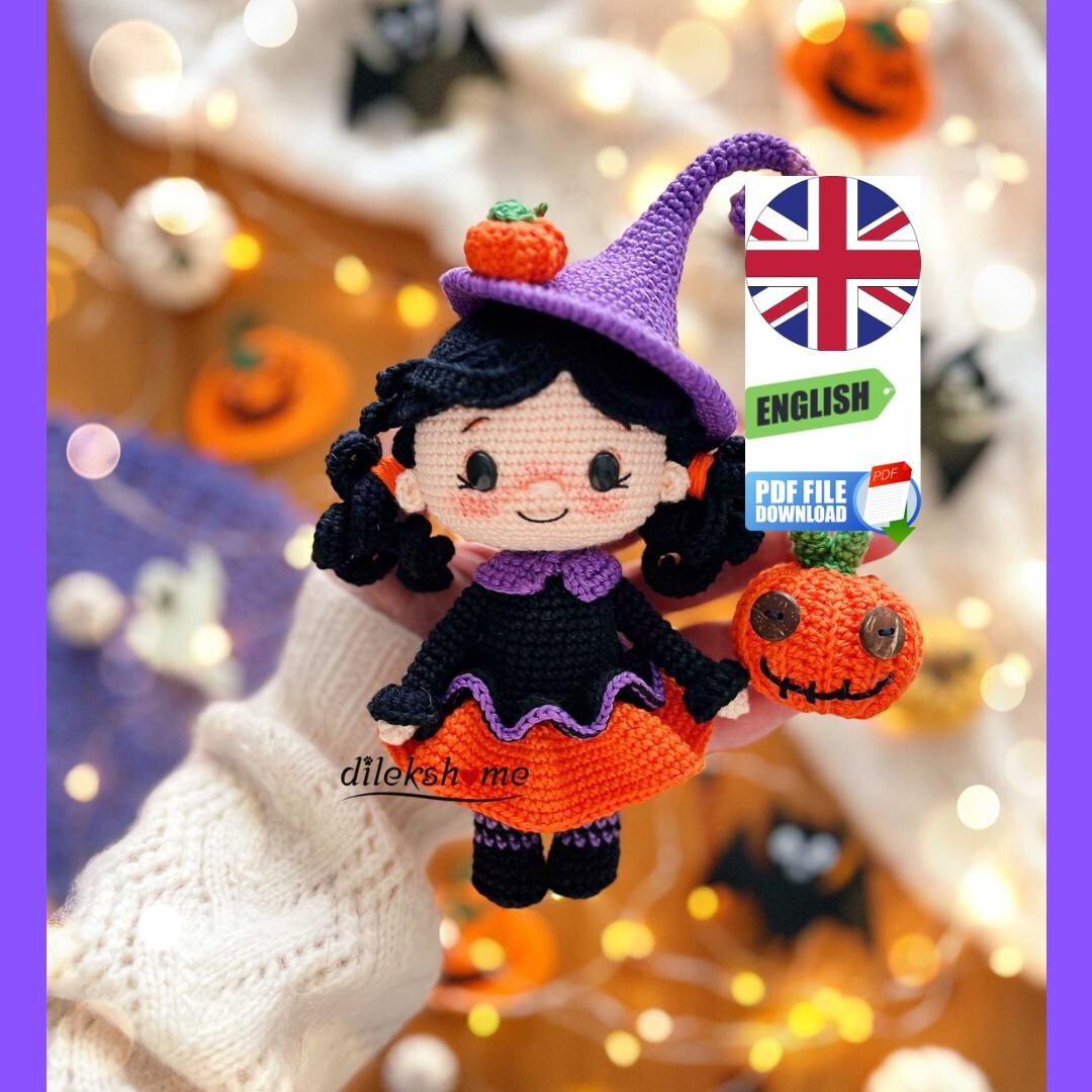 Buy Crochet Pattern the Witch Amigurumi Pdf English Halloween Online in  India