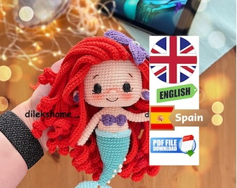 Crochet Pattern Mermaid Amigurumi Pdf English