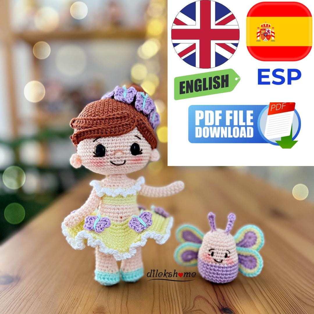 Amigurumi Crochet Pattern – Bianca & Buu Doll PDF Tutorial (digital ...