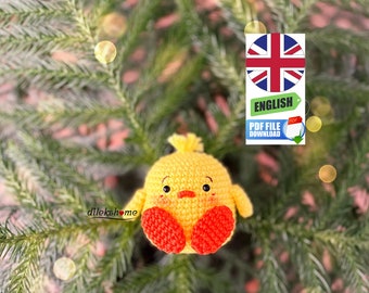 Anfänger Häkelanleitung Küken (YouTube Video) Amigurumi Puppe oder Schlüsselanhänger Pdf