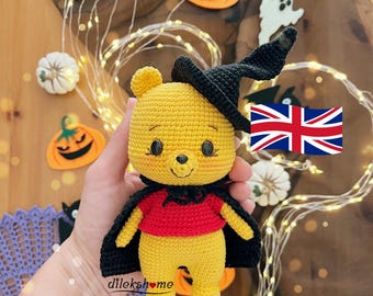 Halloween Honey Bear Amigurumi Häkelanleitung - Gruseliger Bär - PDF Download