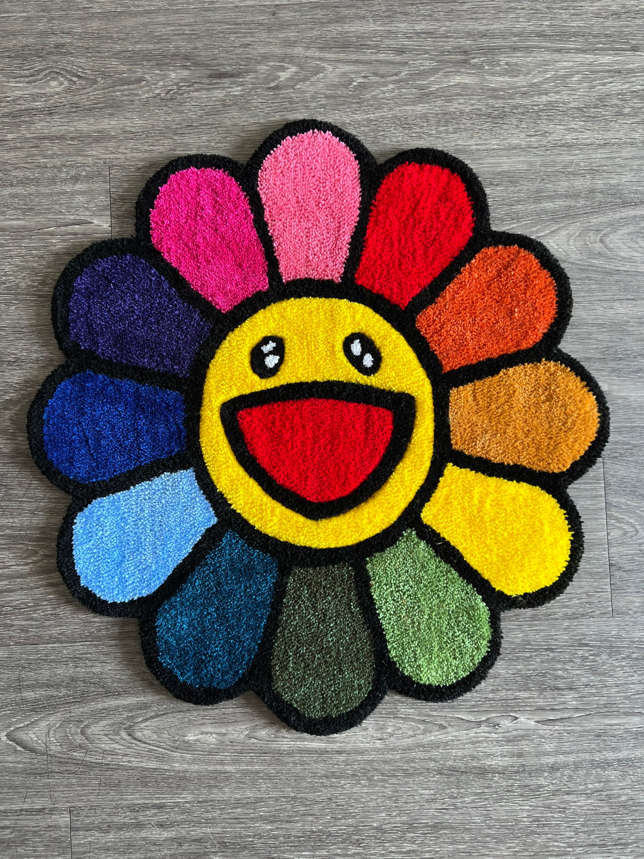 Takashi Murakami Sad Sunflower Rug