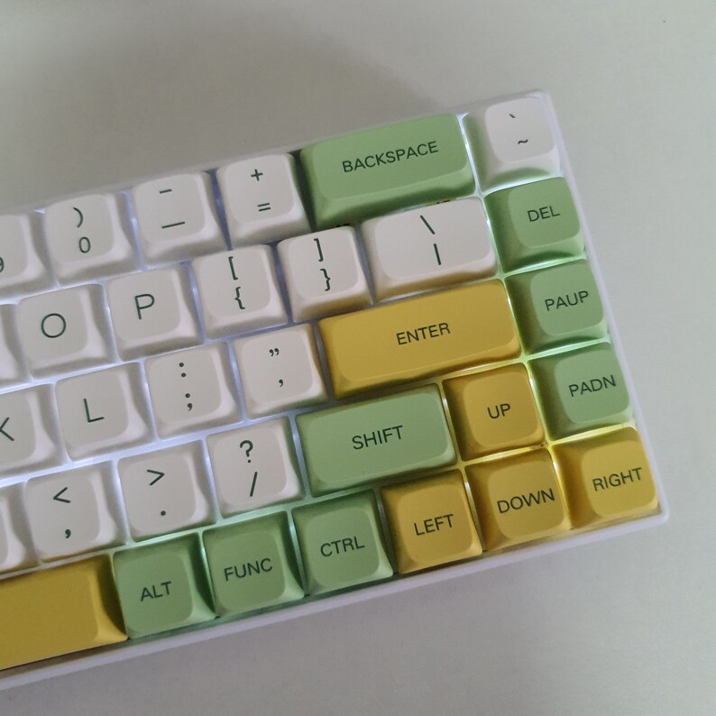 68 Keys Banana Mechanical Keyboard Etsy