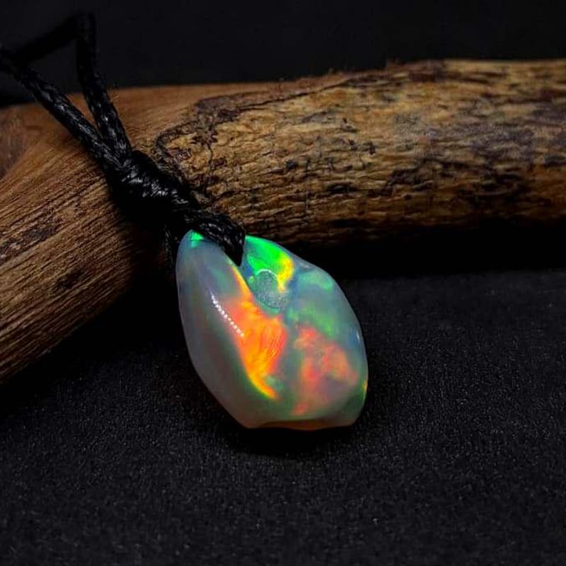 Fire Opal Cord Jewelry - Etsy