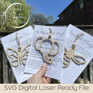 Bundel symbolische ornamenten met printbare kaart + bijpassende PDF-print | Glowforge en Lightburn getest