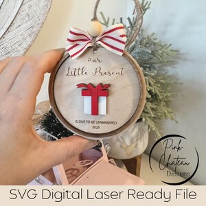 Expecting Parents Ornament | Pregnancy Announcement Christmas | SVG