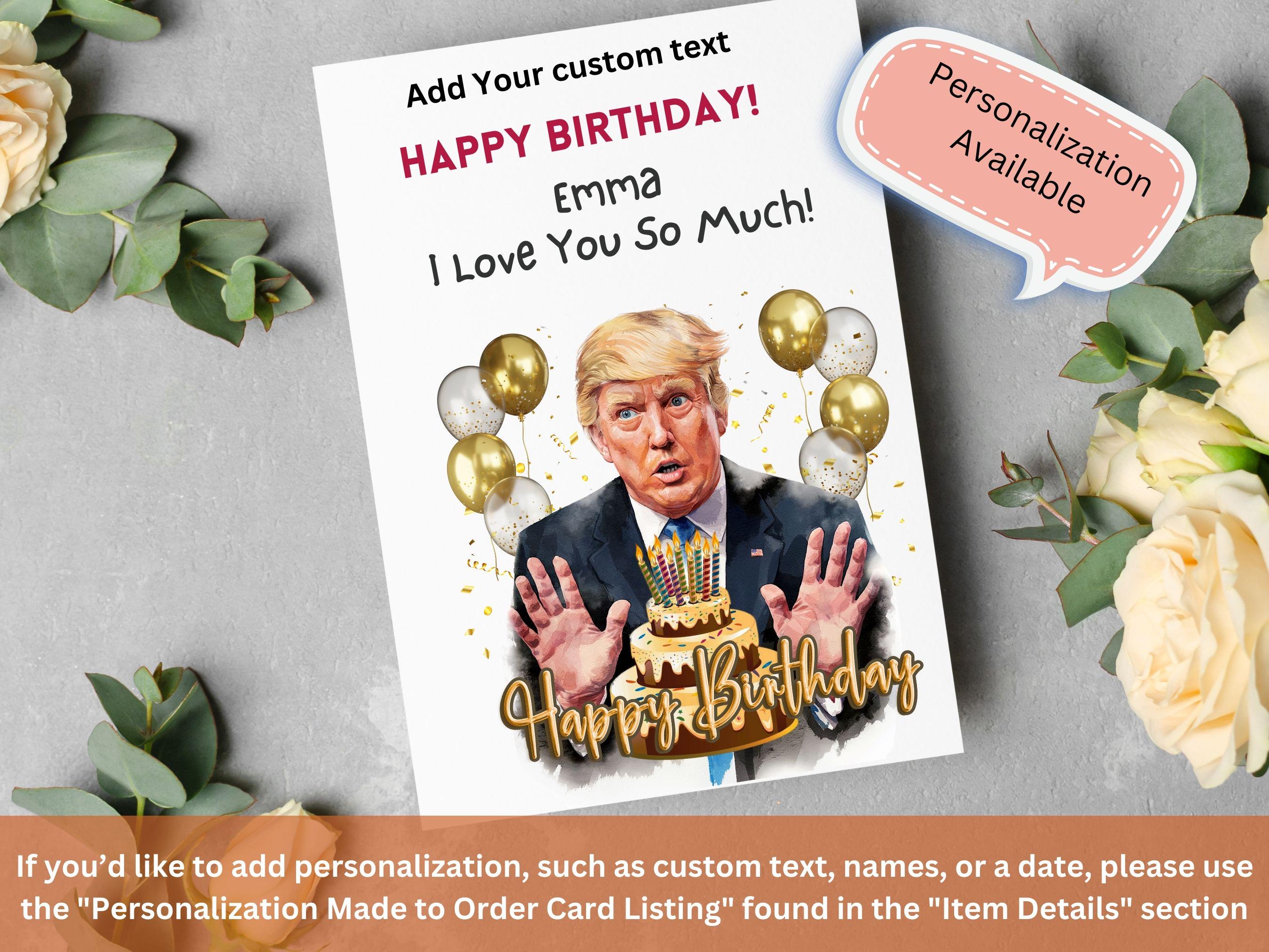 Funny Trump Recount Birthday Card: Political Humor (digital Download ...