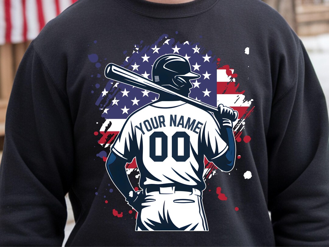 Custom Digital Baseball PNG, Personalized Baseball Player Name, Game ...