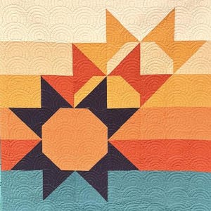 Sun Still Quilt Pattern (PDF), the EASY 5-hour quilt!