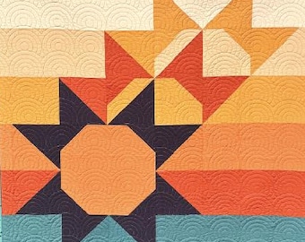 Sun Still Quilt Pattern (PDF), the EASY 5-hour quilt!
