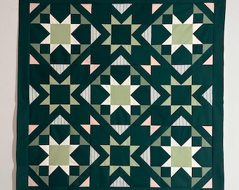 Quiltpatroon met zaagtandster van Oh Ryan (digitale pdf-download)