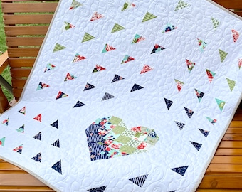 Linden&#39;s Joy Quilt Pattern (PDF): Beginner, Jelly Roll Friendly, Scrap Quilt