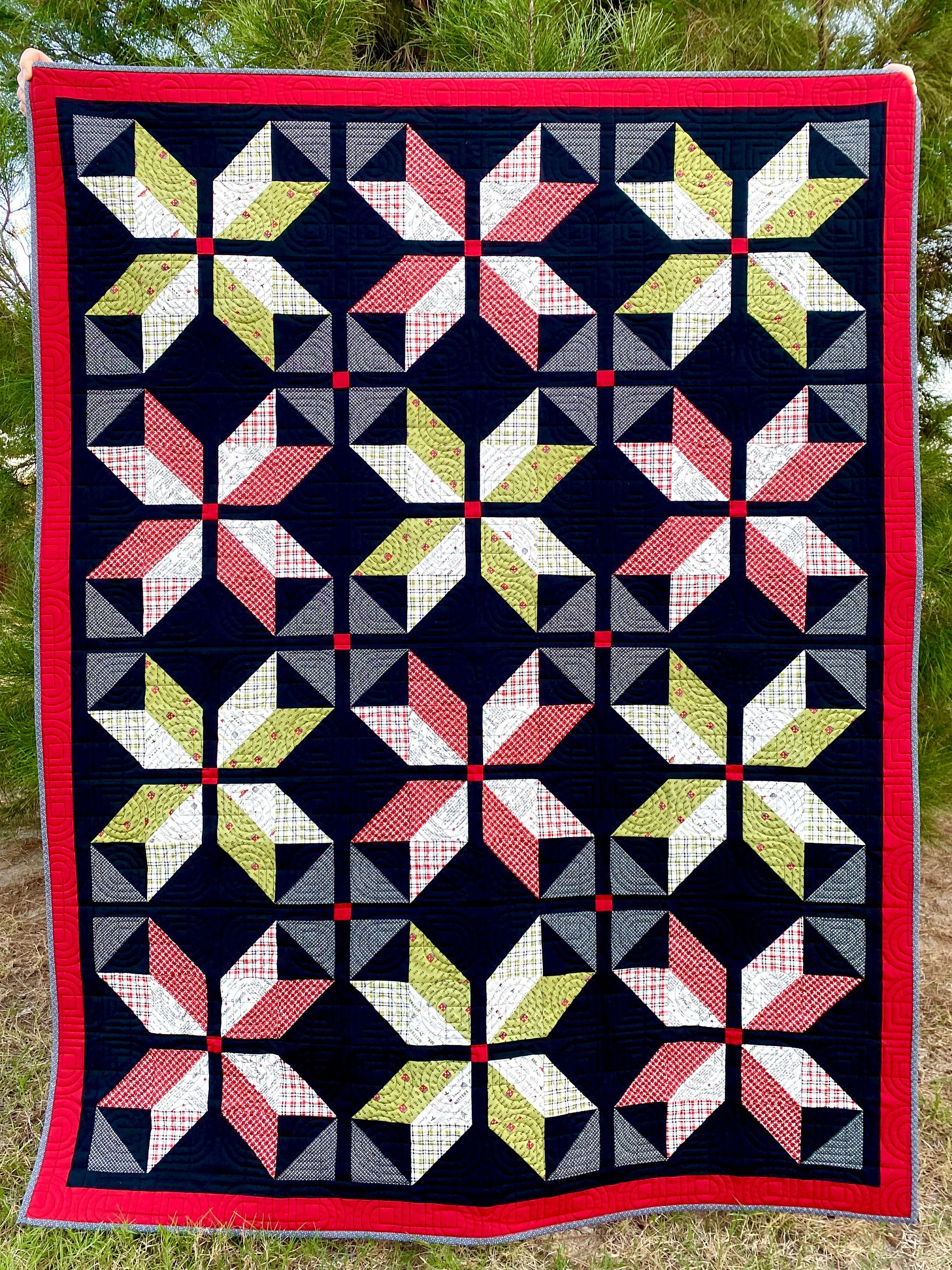 First Edition Star of Wonder Quilt Pattern (PDF): Beginner and Fat ...