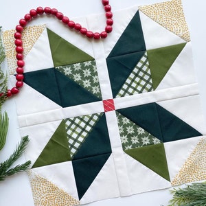 First Edition Star of Wonder Quilt Pattern (PDF): Beginner and Fat ...