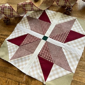 First Edition Star of Wonder Quilt Pattern (PDF): Beginner and Fat ...