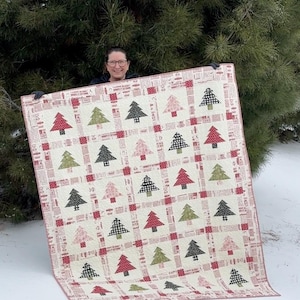 Wzór na kołdrę w sośnie (PDF): Pakiet uroku, Tort warstwowy, Grube ćwiartki