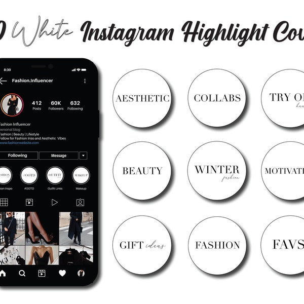 Ig Highlight Covers Etsy