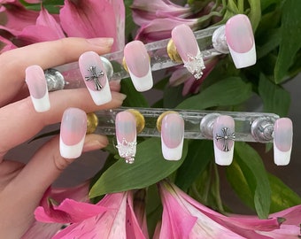 French Tip Y2K Nails