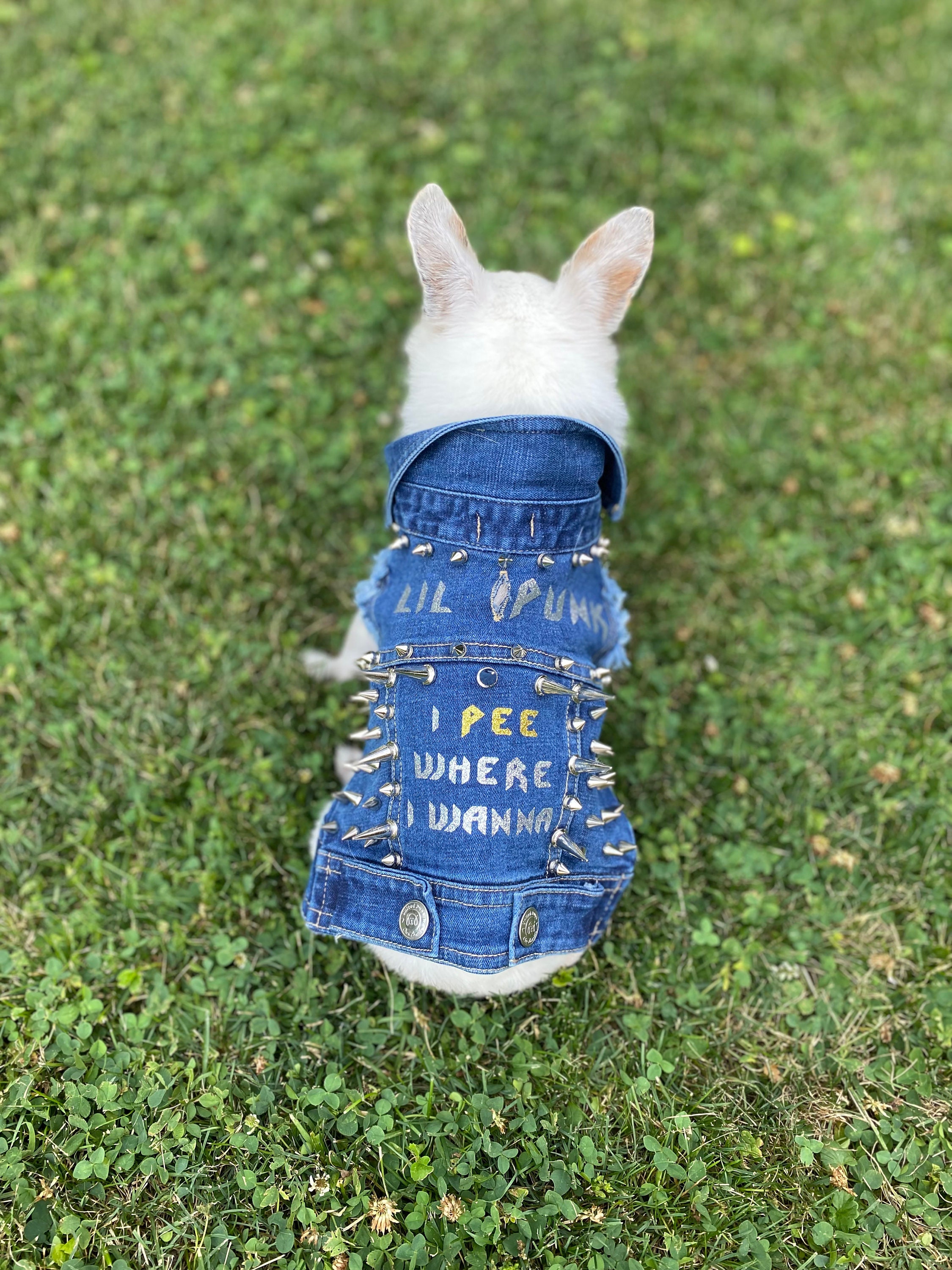 Dog Jean Jacket, Dog Jean Vest, Pet Denim Jacket, Pet Denim Vest