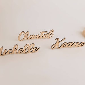 wooden place names wedding | reception and so on. laser cut birch wood