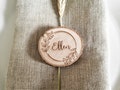 wooden place names wedding | place cards | reception etc. laser engraved tree trunk slices product logo