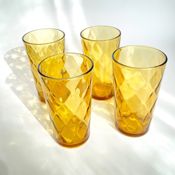 Yellow Glassware Etsy