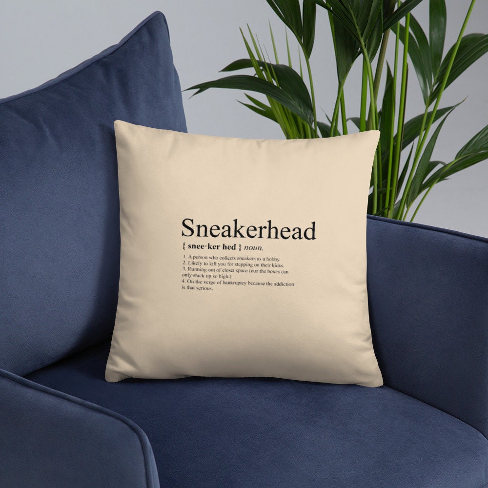 TwoDays Hypebeast Room Decor, Off White Inspired Pillow Quotation  Decorative Throw Pillow Cover, Sneakerhead Decor, Square Cushion Case for  Home Sofa
