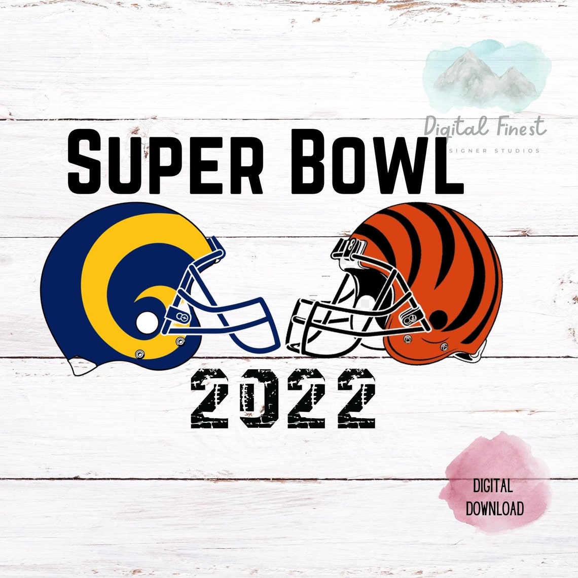 superbowl png 2022 Super Bowl Digital Download PNG JPG image 1