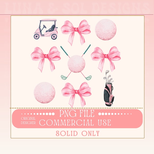 Golf Coquette Bow png,Golf png,Preppy png,Golf Png,Aesthetic,Pink Bow design,Sports png,Spring Sports,baseball mom