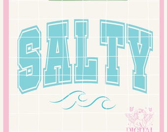 Summer PNG for Sublimation,Salty Beach,Beach Babe,Coconut Girl png,Trendy summer Design,Varsity png,Cute Aesthetic,Aesthetic png