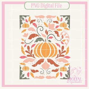 Fall Floral png,Fall design,Fall Png for Sublimation,Vintage Fall Design,Autumn Sublimation,Thanksgiving,October PNG,Pimpkin Patch png