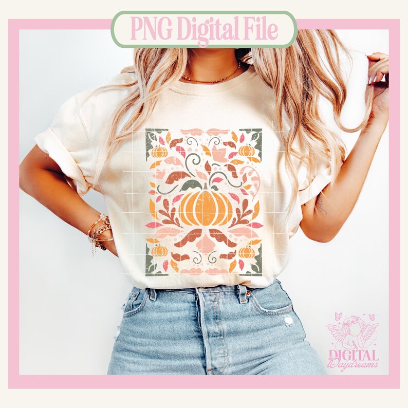 Fall Floral png,Fall design,Fall Png for Sublimation,Vintage Fall Design,Autumn Sublimation,Thanksgiving,October PNG,Pimpkin Patch png image 2