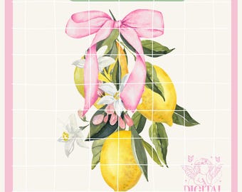 Coquette Lemon png,Cherry png,Cherry bow png,Fruit png,Soft Girl Era png,Pink Bow,Aesthetic Png,Girlie Png,Social Club png,coquette