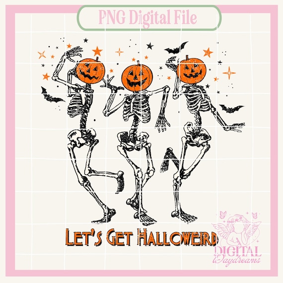 Halloween png,Halloween Sublimation Design,Halloweird,png,Halloween skeleton Design,Spooky Season png,Vintage Halloween png