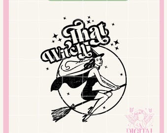 Halloween Png,That Witch png,Retro witch png,Salem Png,Sublimation Design,University png,Screen Print Design,Halloween PNG,Fall Png