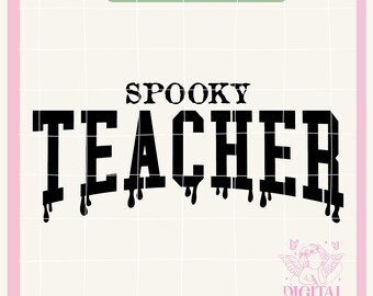 Spooky Teacher Sublimation Design Png,Halloween Teacher png,Teacher png,Teacher Png,Teacher Life Png,Teacher Png Files,Teaching Png