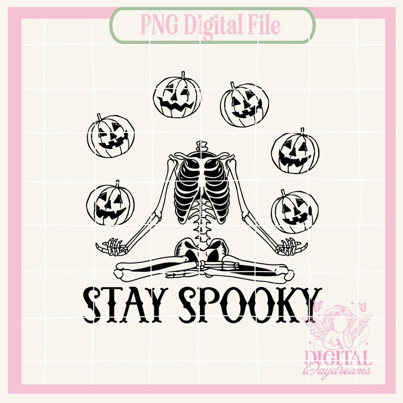 Halloween png,Skeleton png,Stay Spooky png,Spooky Squad Png,Halloween Skeleton png,Skeleton Design,Spooky Season Png,Spooky Squad image 1