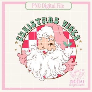 Retro Christmas png,Retro Santa png,Groovy Santa,Love Christmas PNG,Groovy Christmas Png,Cute Christmas png,Vintage